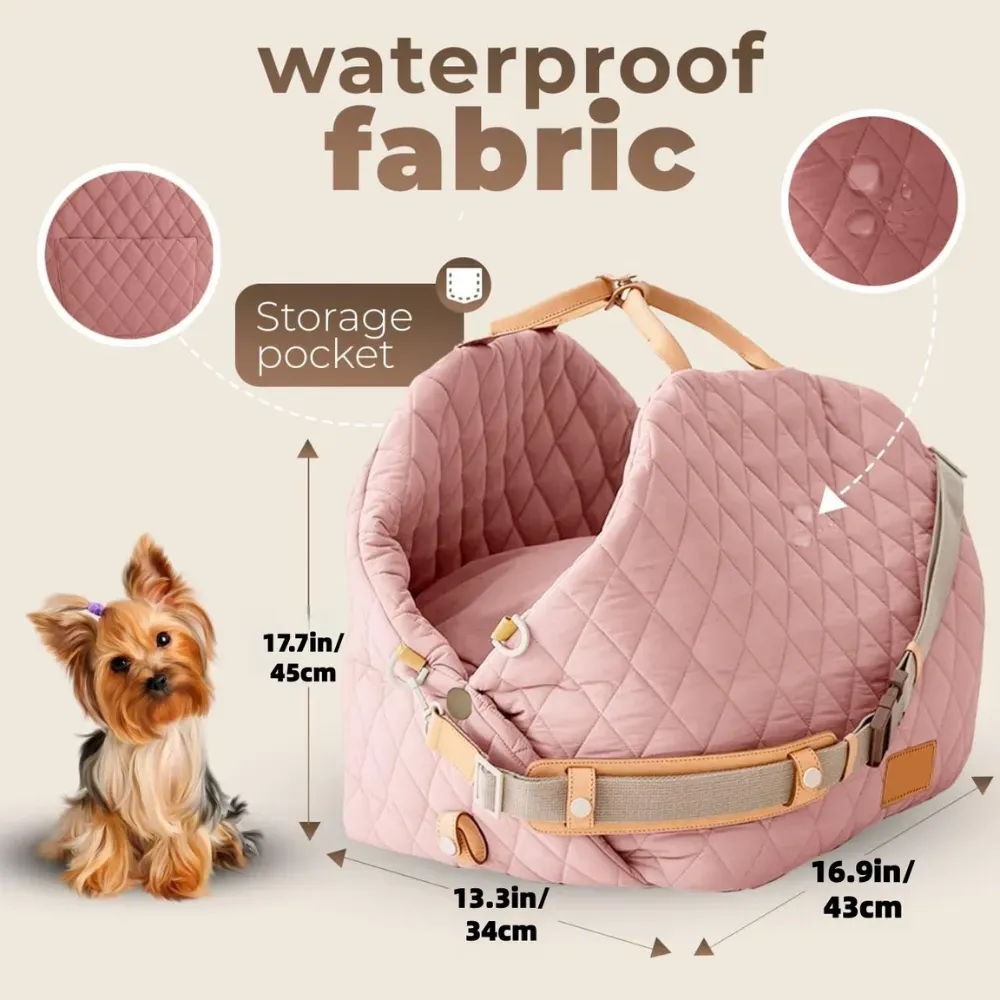 Size diagram of 3-in-1 pet carrier bag for small dogs and cats