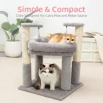 10001 Interactive cat tree with scratching posts, climbing platforms, and resting condo for kittens and cats