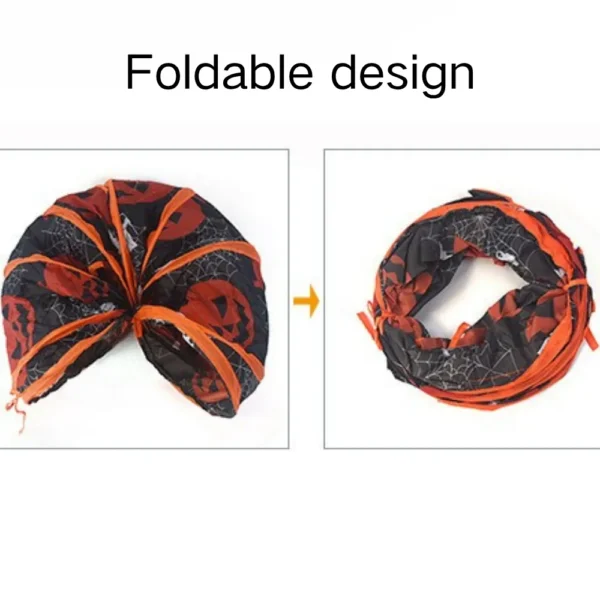 10003 Interactive foldable cat tunnel showing multiple entry points for play and exercise