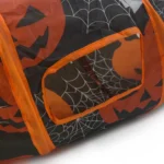 10005 Close-up of polyester fabric and Halloween print details on cat tunnel