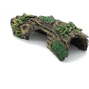 Reptile habitat décor – rocks, plants, and hiding spots for terrariums