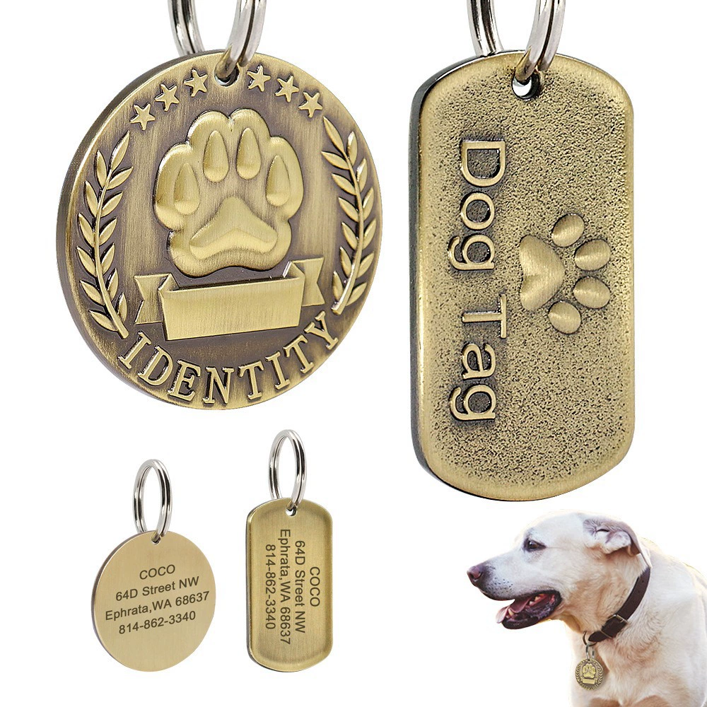 Custom pet ID tags – engraved name tags and personalized accessories