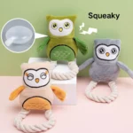 Squeaky sound feature of PU chicken chew toy for dogs