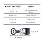 Dog Poop Scooper with Bone-Shaped Dispenser