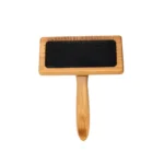 Eco-friendly bamboo fine-toothed pet needle comb for dogs and cats, durable and ergonomic design