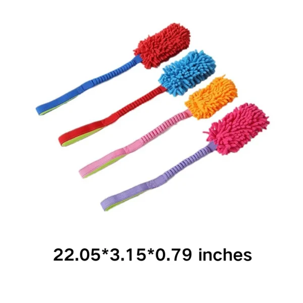 10001 Size Reference Chart: "Small, medium, and large sizes of colorful rope plush dog toy