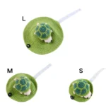 10001 Hand-knitted turtle outfit in size S/M/L for small pets
