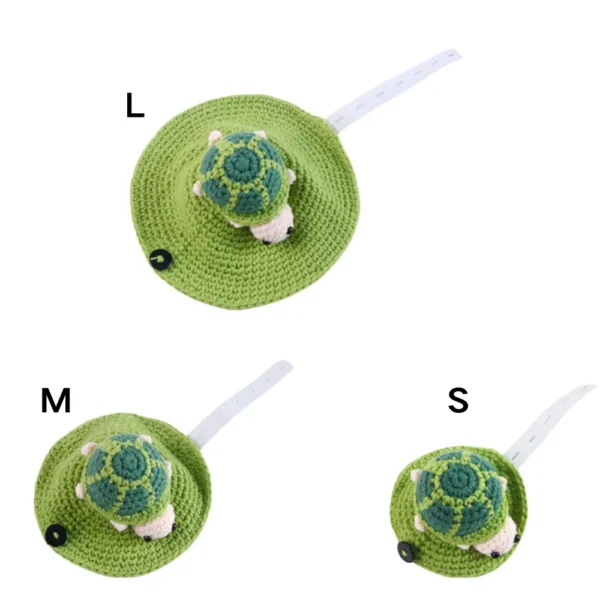 10001 Hand-knitted turtle outfit in size S/M/L for small pets