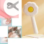 close-up of stainless steel pet grooming comb teeth for wholesale grooming tools