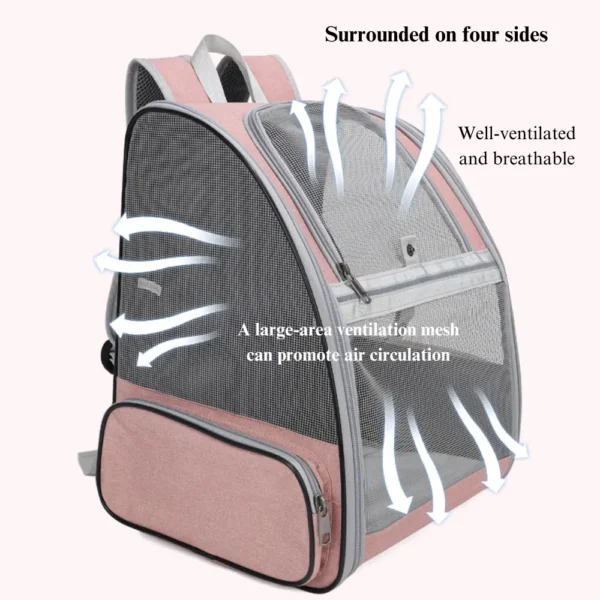 10002 Transparent cat backpack for city walks and commuting