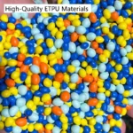 ETPU material structure of dog ball toy highlighting durability and safety