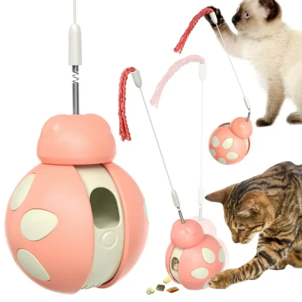Treat Dispenser & Tumbler Ball Toy pink Treat Dispenser & Tumbler Ball Toy pink