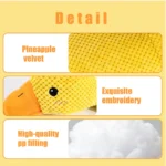 10002 Durable and soft plush material of Duck Dog Toy with Quacking Sound for gentle chewing
