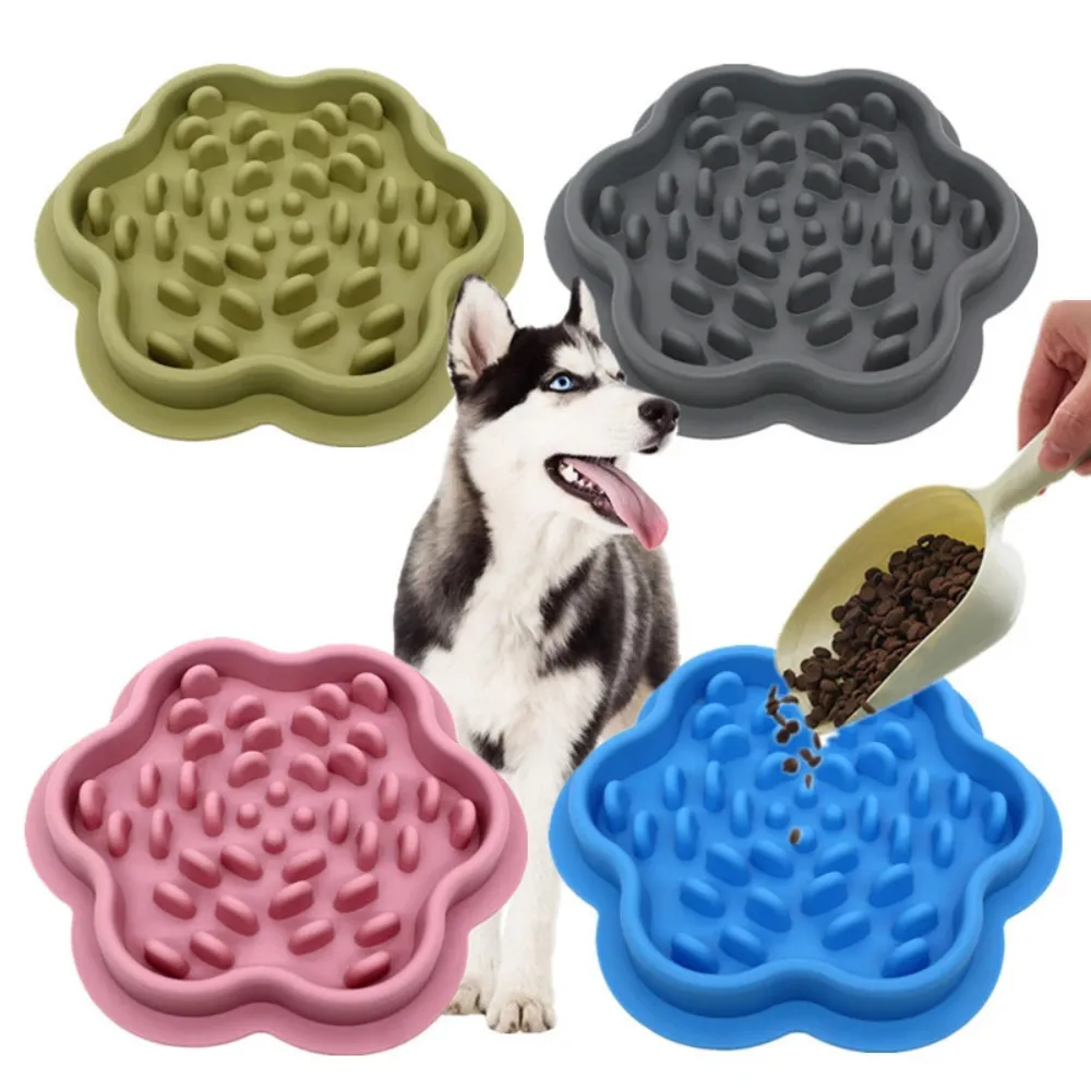 Anti-Choking Silicone Pet Slow Feeder Bowl – Durable Non-Slip Design for Dogs and Cats