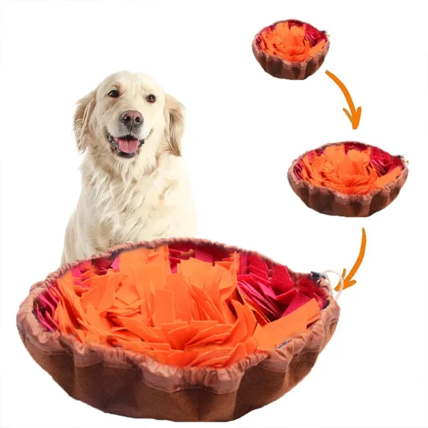 10002 Pet snuffle mat in home environment – interactive feeding toy for dogs and cats