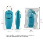 10002 Size chart of 2-in-1 dog training whistle clicker, wholesale pet training accessory