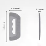 10002 Size Comparison of Grey Mini Pet Hair Remover – Portable Grooming Tool