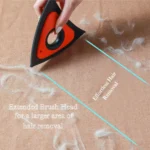 10002 Pet hair remover in use on sofa and clothes – ideal for pet shops, grooming salons and small retailers