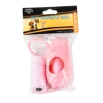 10003 Close-up of cute bear-shaped dog poop bag dispenser with secure clip