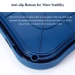 10003 Close-up of Large Dog Potty Tray with Wall Guard Construction