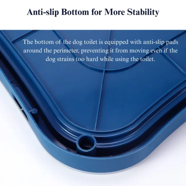 10003 Close-up of Large Dog Potty Tray with Wall Guard Construction