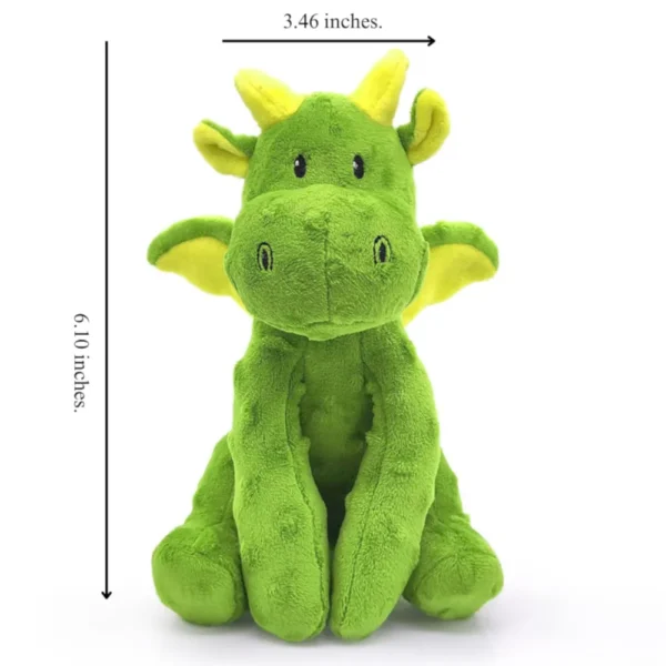 10003 Size chart of durable plush squeaky dog toy with crinkle paper for wholesale buyers