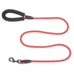 10003 Red nylon dog leash wholesale bulk supply