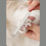 Pet owner trimming dog’s nails using ergonomic nail clippers – ideal for grooming salons and retail use