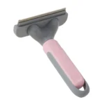 10003 Pink deshedding comb for cats with long and thick hair