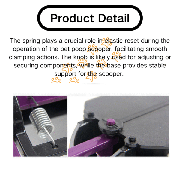 10003 Dog Poop Scooper with Bone-Shaped Dispenser