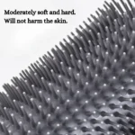 10003 Close-up of cat corner massage brush showing durable soft bristles and removable comb