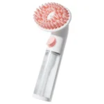 Long-handle silicone pet grooming brush for dogs and cats, wholesale bulk supply