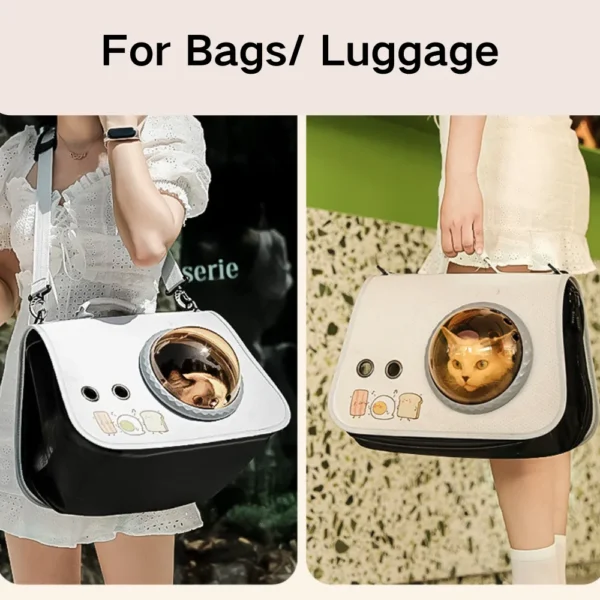 10004 Portable cat carrier with breathable mesh and adjustable shoulder strap