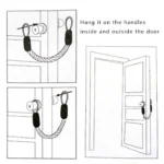 10004 Rope dog toy also works as a practical door handle stopper