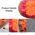 10004 Close-up of durable fabric and stitched edges on IQ training snuffle mat for pets