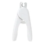 10004 White stainless steel pet nail clipper with non-slip handle