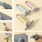 10004 Demonstration of deshedding comb removing loose fur from a cat’s coat