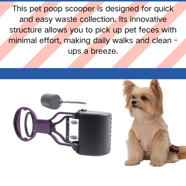 10004 Dog Poop Scooper with Bone-Shaped Dispenser