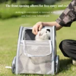 10005 Pet backpack used outdoors for dog travel