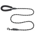 10005 Black nylon dog leash wholesale bulk supply