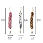 10005 Size chart of wholesale dog chew rope toys – length and plush tail dimensions for retailers