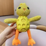 10005 Durable PU surface of chicken squeaky dog toy