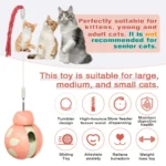 Interactive Cat Teasing Stick Treat Dispenser & Tumbler Ball Toy Interactive Cat Teasing Stick Treat Dispenser & Tumbler Ball Toy