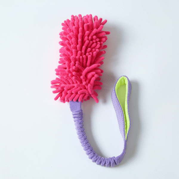 10005 Pink rope and plush dog toy for online and offline pet stores