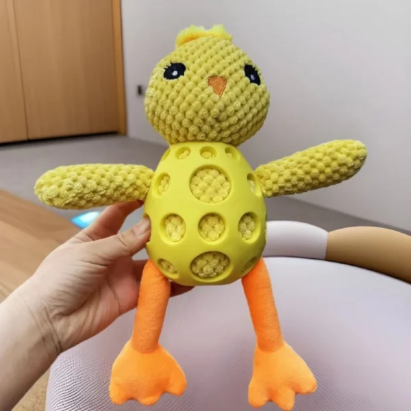 10005 Durable PU surface of chicken squeaky dog toy