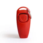 10005 2-in-1 dog training whistle and clicker in red, wholesale pet supplies