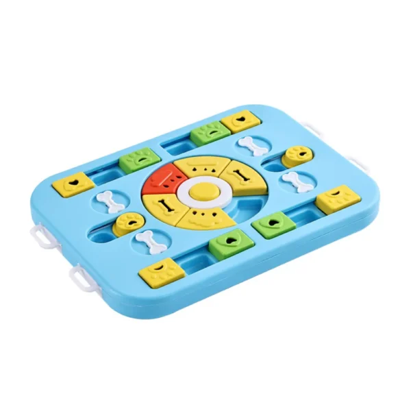 Wholesale Interactive Dog Puzzle Feeder in Pink and Blue – IQ Training Slow Feeder Toy