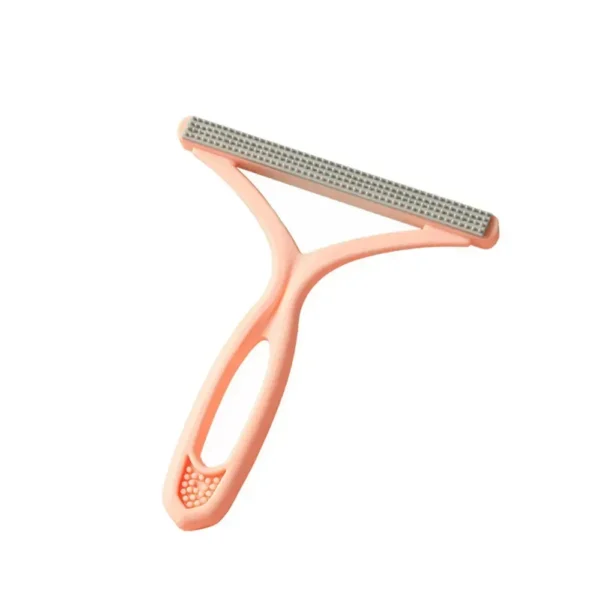 10005 Double-sided pet hair remover brush in pink color option