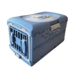 10006 Collapsible durable hard-sided pet crate dog carrier wholesale blue