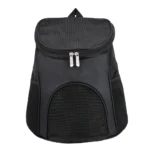 10006 Black breathable mesh pet carrier backpack for cats and dogs
